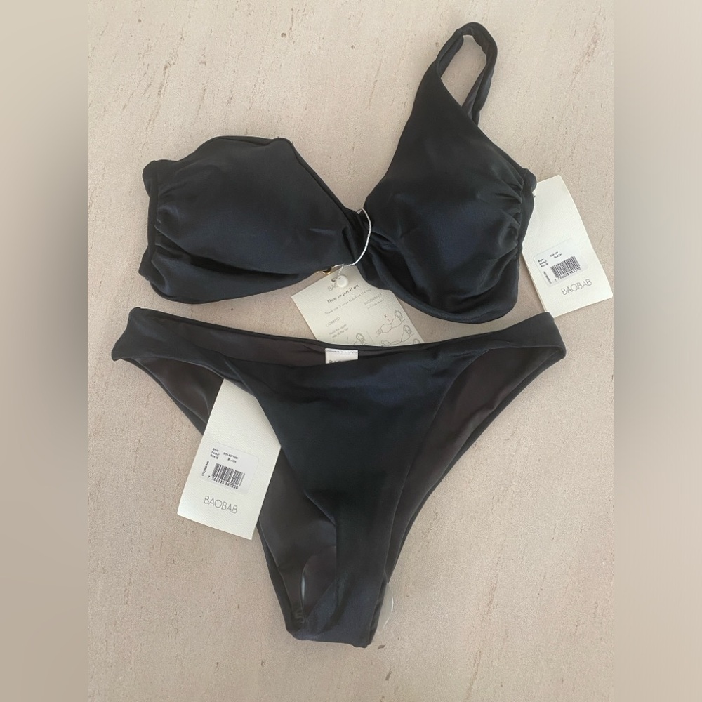 NWT Baobab Ola Bikini in Black
